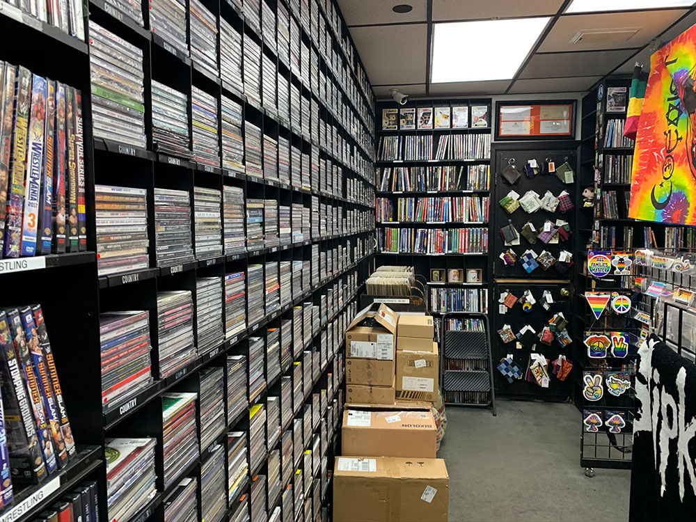 Wall of CDs