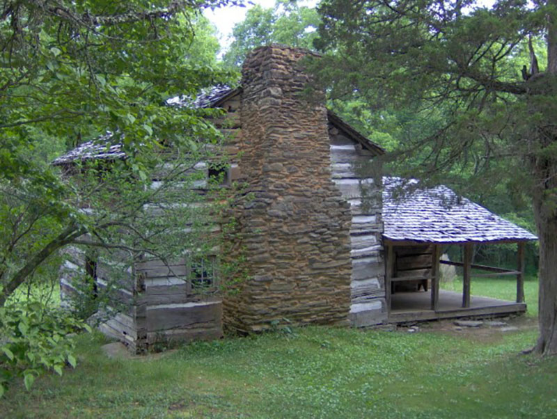 The Walker Sisters Cabin in the Great Smoky Mountains