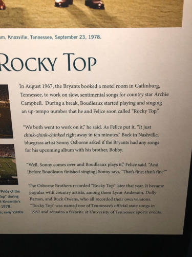 A page from a book describing the writing of Rocky Top
