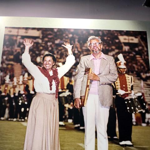 The Bryants being honored at Neyland Stadium at the University of Tennessee